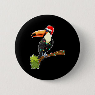 Tropische vogel Hawaiaanse zomer toekan Kerstmis i Ronde Button 5,7 Cm