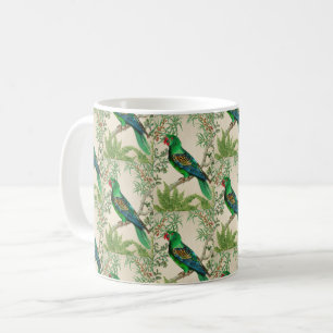 Tropische Vogel  Kunst Print met Foliage Koffiemok