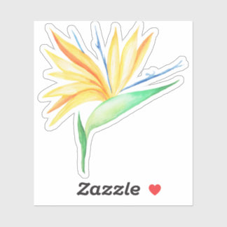 Tropische vogel van de paradijsvinylsticker sticker