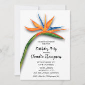 Tropische vogel van het Paradise Birthday Invitati (Voorkant)
