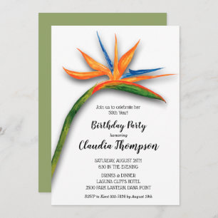 Tropische vogel van het Paradise Birthday Invitati
