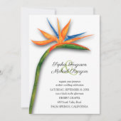 Tropische vogel van Paradise Wedding Invitations (Voorkant)