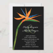 Tropische vogel van Paradise Wedding Invitations (Voorkant)