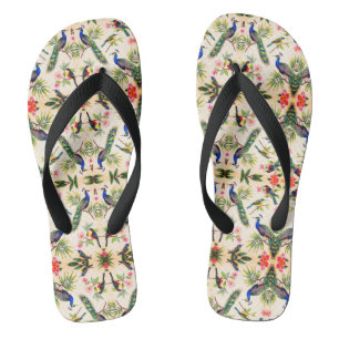 Tropische Vogel Watercolor Kunst Sloffen Teenslippers