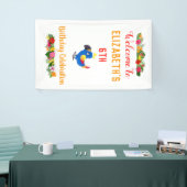 Tropische vogelfeestdag spandoek (Beurs)