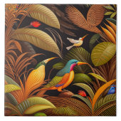 Tropische vogelkeramische Tegel Tegeltje (Voorkant)