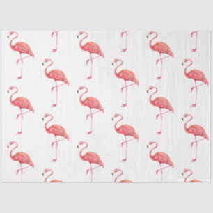 Tropische vogelreeks: Flamingo Design 2 Tissuepapier