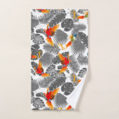 tropische vogels bad handdoek (Handdoek)