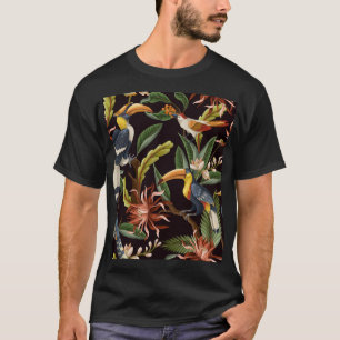 Tropische vogels: bladeren & bloemen t-shirt