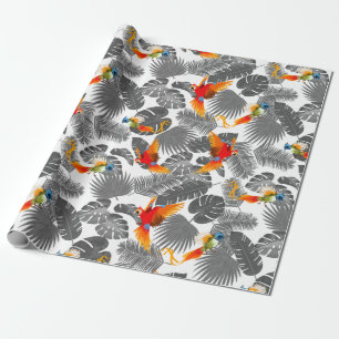 Tropische vogels cadeaupapier