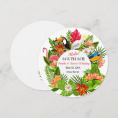 Tropische Vogels en Bloemen Aankondiging (Voorkant / Achterkant)