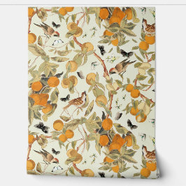  tropische vogels in fruittuin Chinoiserie Behang