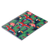 Tropische vogels in heldere kleuren notitieboek (Linkerzijde)