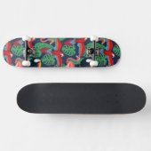 Tropische vogels in heldere kleuren skateboard (Horizontaal)