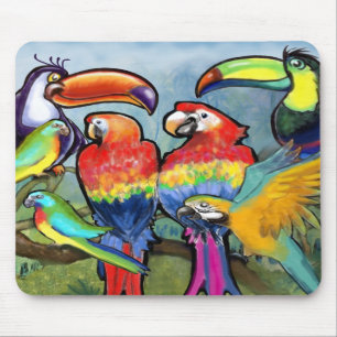 Tropische vogels muismat