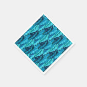 Tropische vogels servet (Hoek)