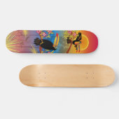 Tropische vogels skateboard (Horizontaal)