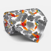 tropische vogels stropdas (Opgerold)