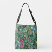 Tropische vogels van het paradijs crossbody tas (Achterkant)