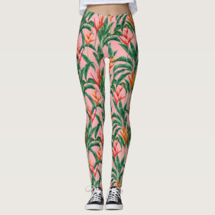Tropische vogelsoorten van het Paradise-bloempalm  Leggings