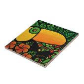Tropische vogeltoucan tegeltje (Zijkant)