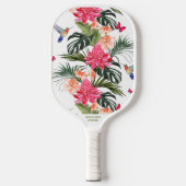Tropische vogelvlinder Aangepaste naam Telefoon # Pickleball Paddle (Voorkant)