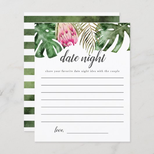 Tropische Vrijgezellenfeest Datum nacht ideeën (Voorkant / Achterkant)