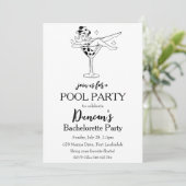 Tropische vrijgezellenfeest kaart (Staand voorkant)