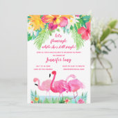 Tropische vrijgezellenfeest weekend weg kaart (Staand voorkant)