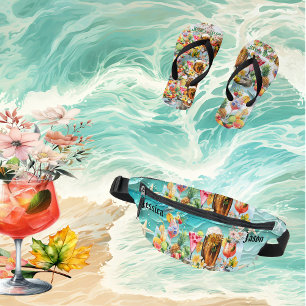 Tropische Vruchten Bruidsfeest Beach Cocktails Heuptasje