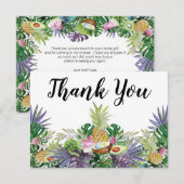 Tropische vruchten | Greenery Shower Hartelijk dan Bedankkaart (Voorkant / Achterkant)