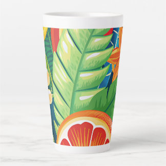 Tropische vruchten latte mok