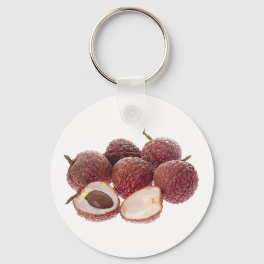 Tropische vruchten - Lychees Sleutelhanger (Voorkant)