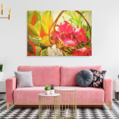 Tropische vruchten nog steeds levensechte waterver canvas afdruk (Insitu (Woonkamer))