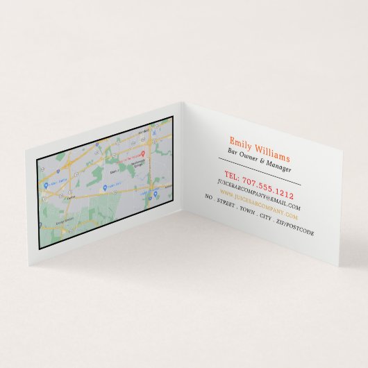 Tropische vruchten, sapijtschelp, gedetailleerd visitekaartjes (Binnen)