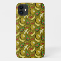 Tropische vruchtenseamless pattern yellow