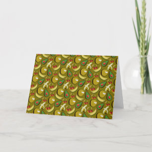 Tropische vruchtenseamless pattern yellow kaart