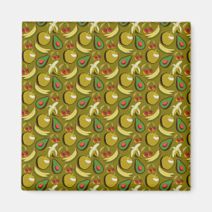 Tropische vruchtenseamless pattern yellow magneet
