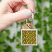 Tropische vruchtenseamless pattern yellow sleutelhanger (Hand)