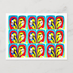 Tropische warmtekunst briefkaart