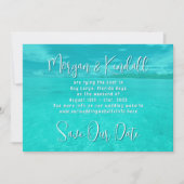 Tropische waterbestemming Weddenschap Opslaan datu Kaart (Voorkant)