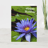 Tropische Waterlelie Bloem Botanisch Ontwerp