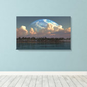 Tropische Waterman Canvas Afdruk (Insitu (Houten vloer))