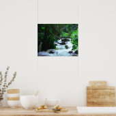 Tropische waterval poster (Keuken)