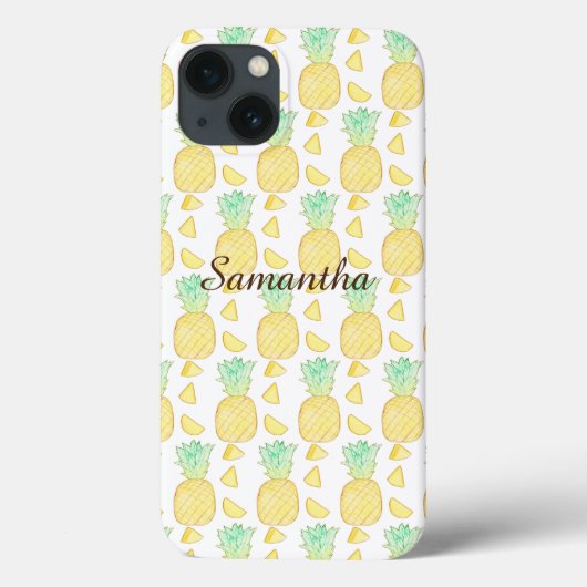 Tropische Waterverf Ananas Case-Mate iPhone Case (Achterkant)