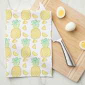 Tropische Waterverf Ananas Theedoek (Quarter Fold)