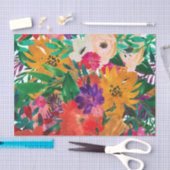 Tropische Waterverf bloemen ontkoppeling Tissuepapier (Craft)