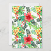 Tropische Waterverf Bloemen Zoet 16 Kaart (Achterkant)