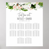 Tropische waterverf- en bruinkoolzittenden poster (Voorkant)