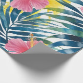 Tropische Waterverf Explosie Gift Wrap Cadeaupapier (Hoek)